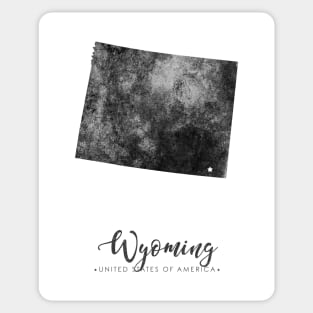 Wyoming state map Sticker